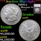 ***Auction Highlight*** 1884-s Morgan Dollar $1 Grades Choice AU By SEGS (fc)