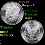 1880-s Morgan Dollar $1 Grades GEM Unc