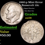 1960-p Roosevelt Dime Mint Error 10c Grades Choice AU/BU Slider