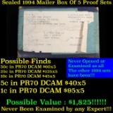 Original sealed box 5- 1984 United States Mint Proof Sets.