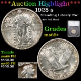 ***Auction Highlight*** 1928-s Standing Liberty Quarter 25c Graded ms65+ FH By SEGS (fc)