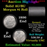 ***Auction Highlight*** AU/BU Slider First Financial Shotgun Morgan $1 Roll 1896 & P Ends Virtually
