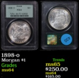 PCGS 1898-o Morgan Dollar OGH $1 Graded ms64 By PCGS