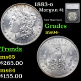 1883-o Morgan Dollar $1 Graded ms64+ By SEGS