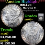 ***Auction Highlight*** 1884-cc Morgan Dollar $1 Graded ms66+ By SEGS (fc)