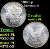 1890-p Morgan Dollar $1 Grades Select Unc+ PL