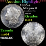 ***Auction Highlight*** 1885-s Morgan Dollar $1 Grades Choice Unc (fc)
