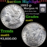 ***Auction Highlight*** 1892-p Morgan Dollar $1 Grades ms65 By SEGS (fc)
