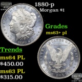 1880-p Morgan Dollar $1 Grades Select Unc+ PL