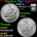 ***Auction Highlight*** 1897-o Morgan Dollar $1 Graded ms61 By SEGS (fc)
