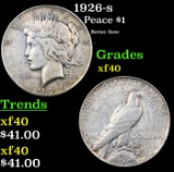 1926-s Peace Dollar $1 Grades xf