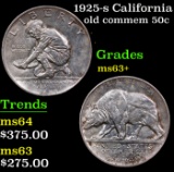 1925-s California Old Commem Half Dollar 50c Grades Select+ Unc