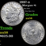 1897-o Morgan Dollar $1 Graded au58+