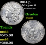 1904-p Morgan Dollar $1 Grades Select Unc