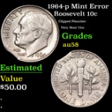 1964-p Roosevelt Dime Mint Error 10c Grades Choice AU/BU Slider