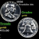 Proof 1956 Franklin Half Dollar 50c Grades GEM+ Proof