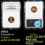 Proof NGC 1962 Lincoln Cent 1c Graded pr66 rd DCAM By NGC