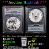 Proof ***Auction Highlight*** PCGS 2019-s Silver Eagle $1 Enhanced Reverse Proof Silver Eagle Dollar
