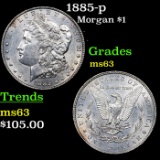 1885-p Morgan Dollar $1 Grades Select Unc