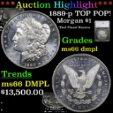 ***Auction Highlight*** 1889-p Morgan Dollar TOP POP! 1 Graded ms66 dmpl by SEGS (fc)