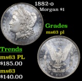 1882-o Morgan Dollar $1 Grades Select Unc PL