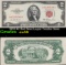 1953 $2 Red Seal Legal Tender Note Grades Choice AU/BU Slider
