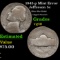 1945-p Jefferson Nickel Mint Error 5c Grades vg+
