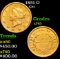1851 O Gold Dollar $1 Grades xf+