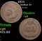 1875 Indian Cent 1c Grades vg, very good