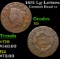 1831 Lg Letters Coronet Head Large Cent 1c Grades f+