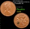 1974 Canada Cent Penny 1c Elizabeth II KM-59.1 Grades Choice AU/BU Slider