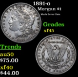 1891-o Morgan Dollar $1 Grades xf+