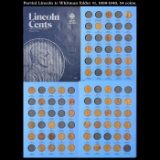 Partial Lincoln 1c Whitman folder #1, 1909-1940, 54 coins.