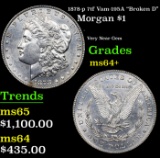 1878-p 7tf Morgan Dollar Vam-195A 