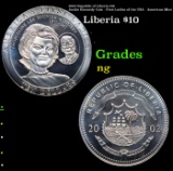2002 Republic of Liberia $10 Jackie Kennedy Coin - First Ladies of the USA - American Mint