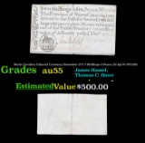 North Carolina Colonial Currency December 1771 2 Shillings 6 Pence (2s 6p) Fr-NC136b Grades Choice A
