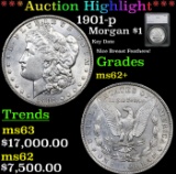 ***Auction Highlight*** 1901-p Morgan Dollar $1 Graded ms62+ By SEGS (fc)