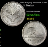 1997 Hungary 2 Forint KM-693 Grades GEM Unc
