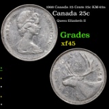 1968 Canada 25 Cents 25c KM-62a Grades xf+