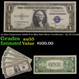 5x Non-Consecutive 1935C/D $1 Blue Seal Silver Certificates - All AU Grade Grades Choice AU