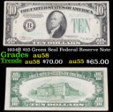 1934B $10 Green Seal Federal Reserve Note Grades Choice AU/BU Slider