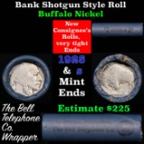 Buffalo Nickel Shotgun Roll in Old Bank Style 'Bell Telephone'  Wrapper 1925 & S Mint Ends