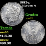 1882-p Morgan Dollar $1 Grades Select Unc
