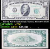 1950A $10 Green Seal Federal Reserve Note Grades vf++