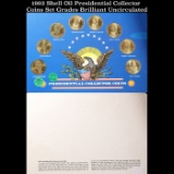 1992 Shell Oil Presidential Collector Coins Set Grades Brilliant Uncirculated