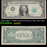 **Star Note** 1963B $1 Federal Reserve Note, Barr Note Grades Choice AU