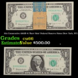 50x Consecutive 1963B $1 'Barr Note' Federal Reserve Notes (New York, NY) Grades Gem+ CU