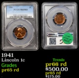 Proof PCGS 1941 Lincoln Cent 1c Graded pr65 rd By PCGS