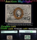 ***Auction Highlight*** PCGS 1863 US Fractional Currency 10c Second Issue Fr-1247 Washington In Oval