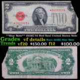 **Star Note** 1928G $2 Red Seal United States Note Grades vf details
